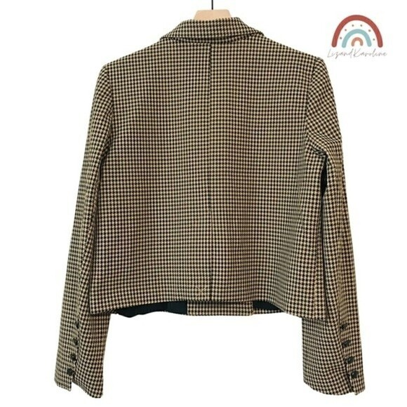 New! House of Harlow 1960 Houndstooth Notch Collar Blazer - Picture 2 of 13